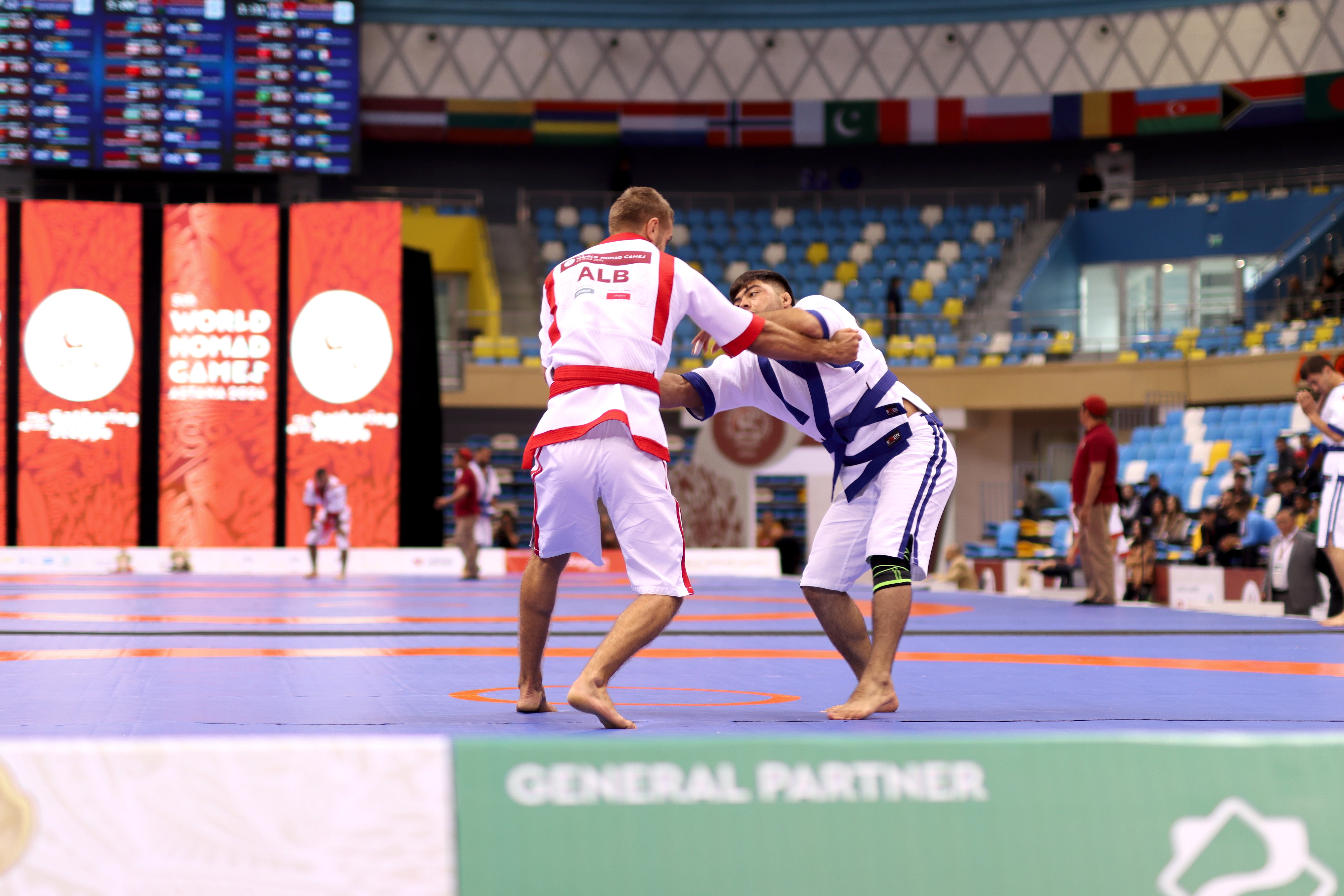V World Nomad Games. Kazakh wrestling. Day 1
